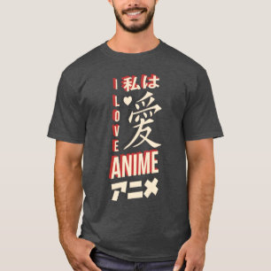 I Love Anime Japanese Anime Manga girl T-Shirt