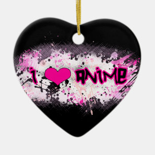I Love Anime Ornament