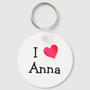 I Love Anna Key Ring