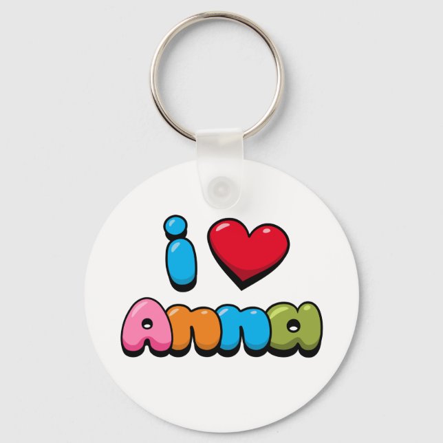 I Love Anna Key Ring (Front)