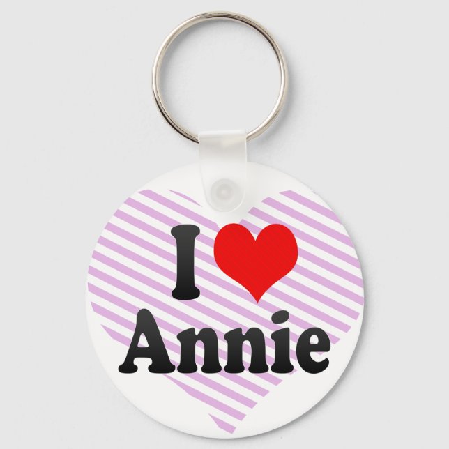 I love Annie Key Ring (Front)