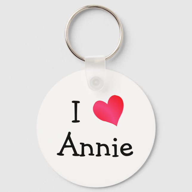 I Love Annie Key Ring (Front)