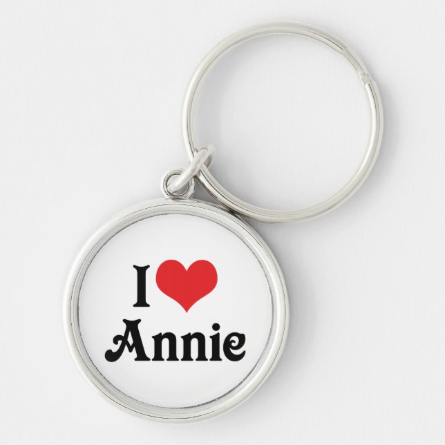 I Love Annie Key Ring (Front)