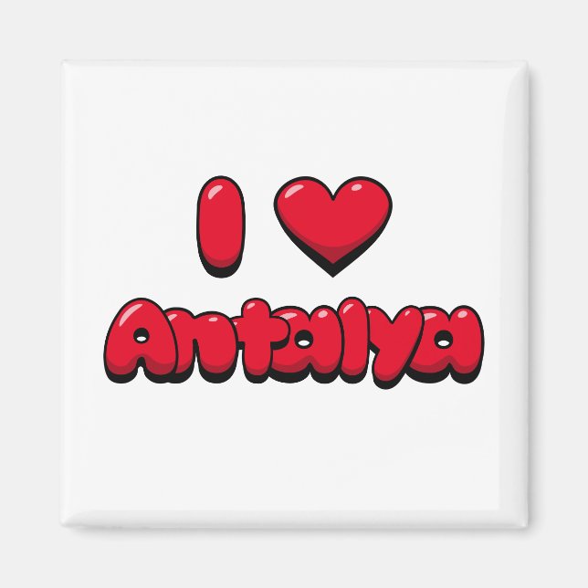 I Love Antalya Magnet (Front)