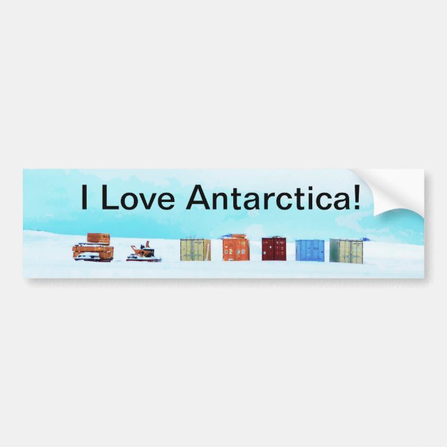 I Love Antarctica! Bumper Sticker (Front)