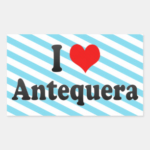 I Love Antequera, Spain Rectangular Sticker