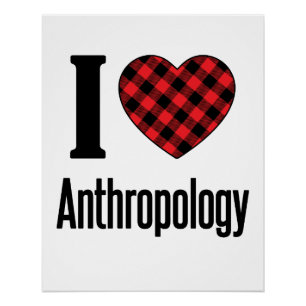 I Love Anthropology Poster
