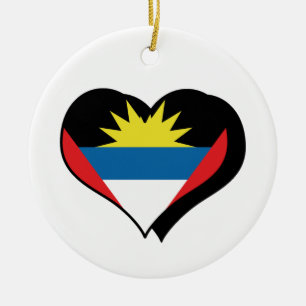 I Love Antigua And Barbuda Ornament