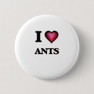I Love Ants 6 Cm Round Badge