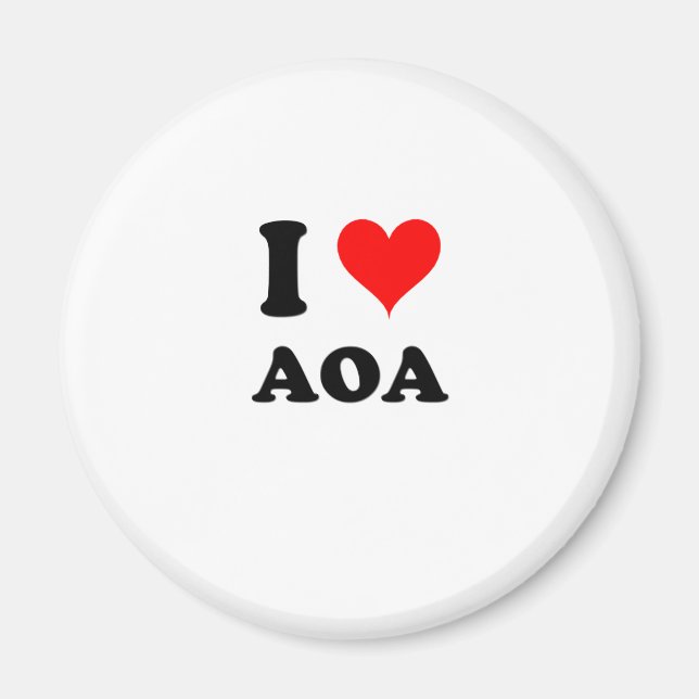 I Love Aoa Magnet (Front)