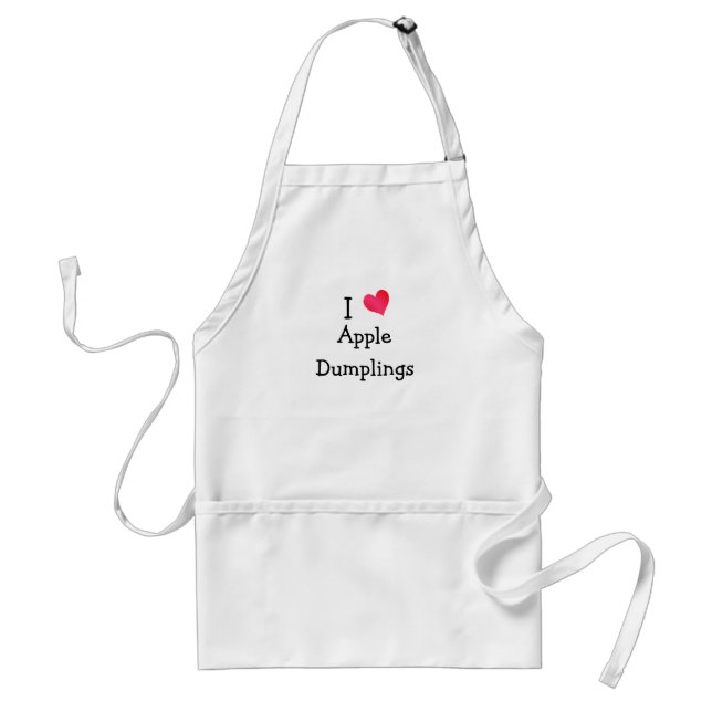 I Love Apple Dumplings Standard Apron (Front)