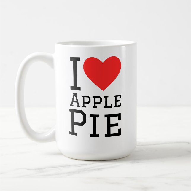 I love apple pie  coffee mug (Left)