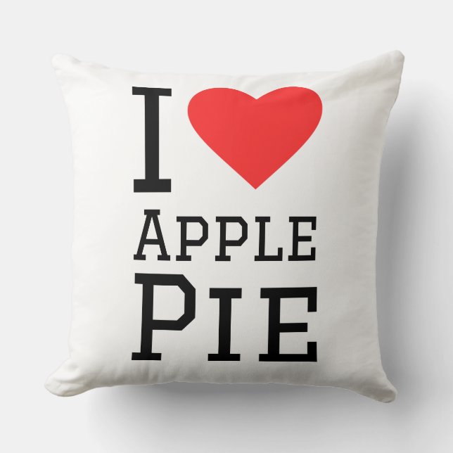 I love apple pie  cushion (Front)