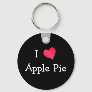 I Love Apple Pie Key Ring