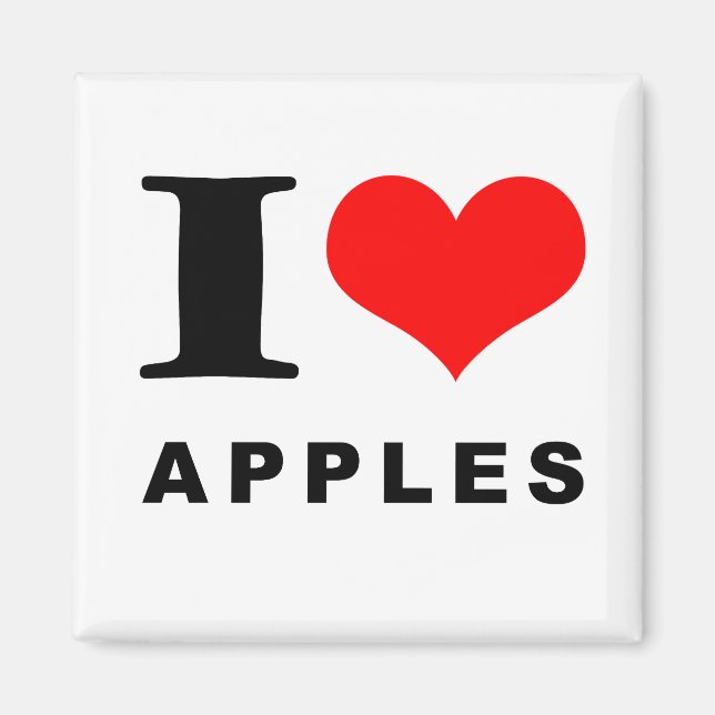 I love apples magnet (Front)