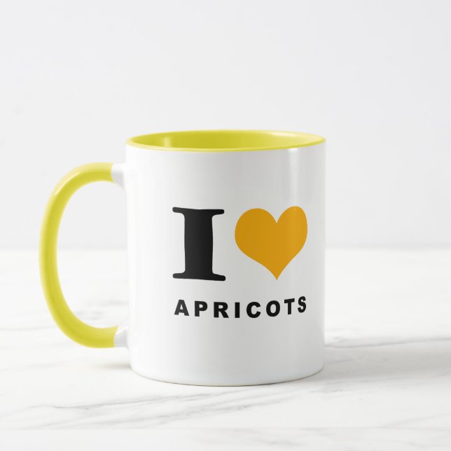 I love apricots mug (Left)