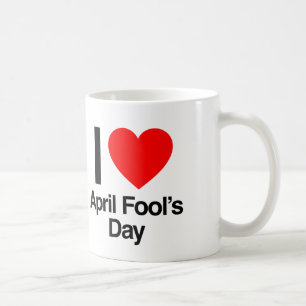 i love april fool's day coffee mug