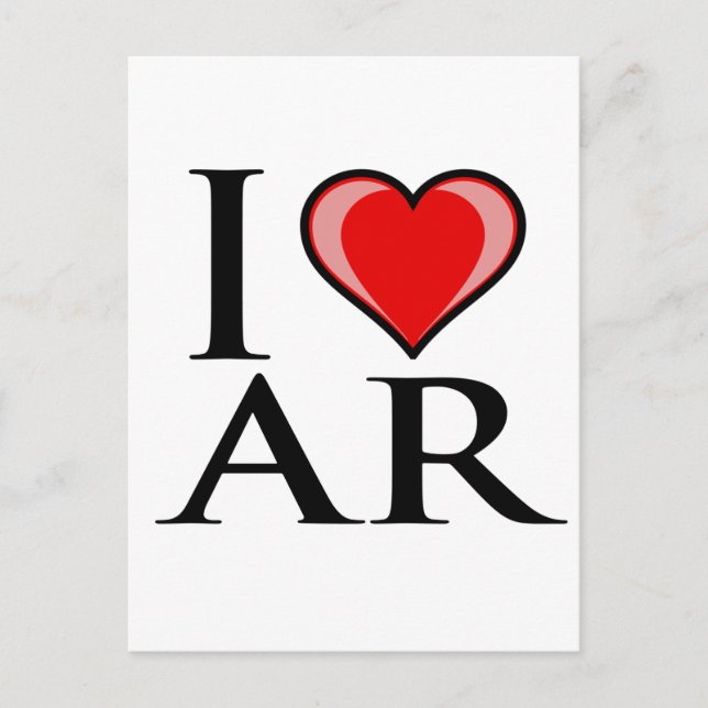 I Love AR - Arkansas Postcard (Front)