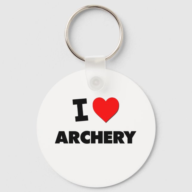 I Love Archery Key Ring (Front)