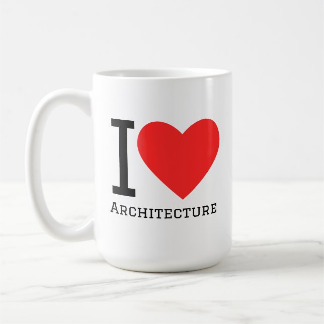I love architecture  coffee mug (Left)