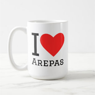 I love arepas coffee mug