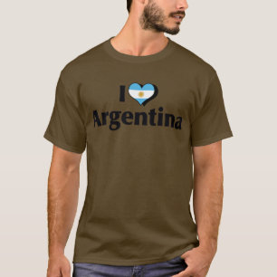 I Love Argentina Flag T-Shirt