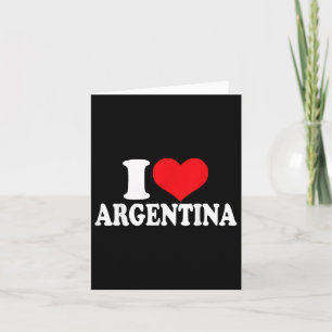 I Love Argentina _ Heart Argentina Pride Card