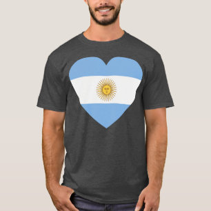 I Love Argentina HeartShaped Argentine Flag T-Shirt