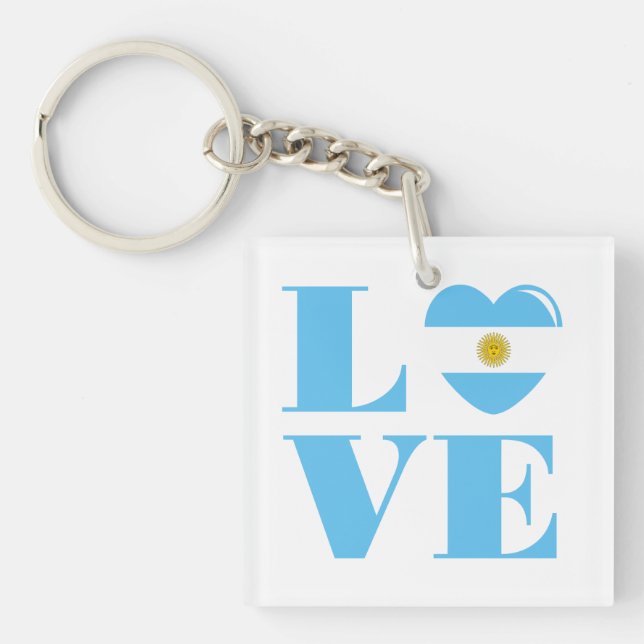 I love Argentina Key Ring (Front)