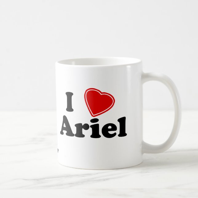 I Love Ariel Coffee Mug (Right)