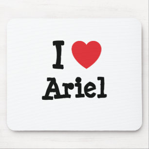 I love Ariel heart T-Shirt Mouse Mat