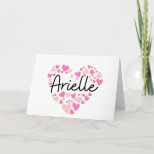 I love Arielle - hearts for Arielle Note Card