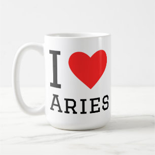 I love aries coffee mug