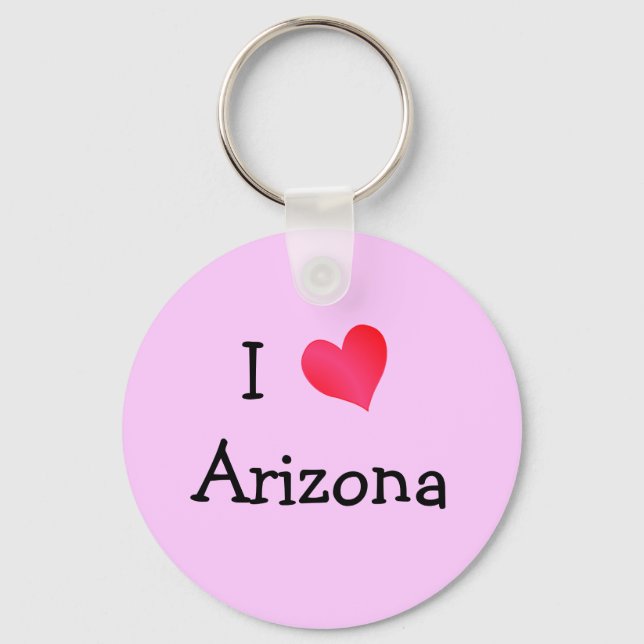 I Love Arizona Key Ring (Front)