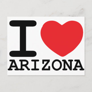 I Love Arizona Postcard