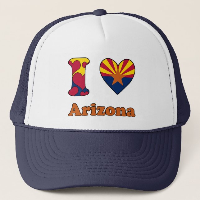 I love Arizona Trucker Hat (Front)