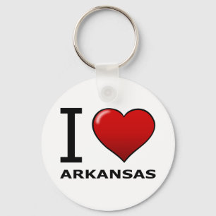 I LOVE ARKANSAS KEY RING
