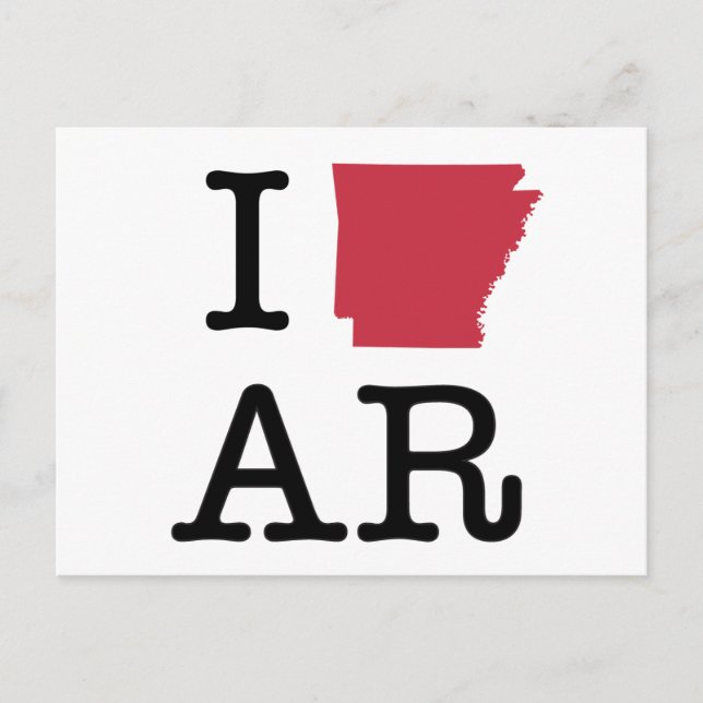 I Love Arkansas Postcard (Front)