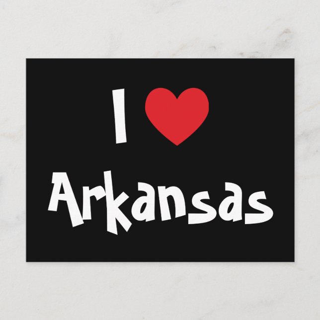 I Love Arkansas Postcard (Front)