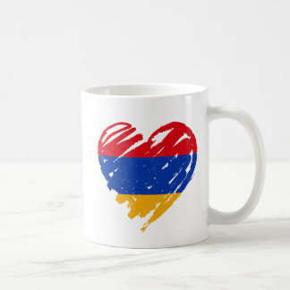 I Love Armenia - Armenian Flag Heart Coffee Mug