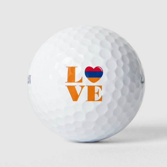 I love Armenia Golf Balls (Front)