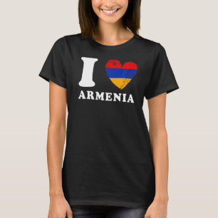 I Love Armenia Heart Flag Armenia T-Shirt