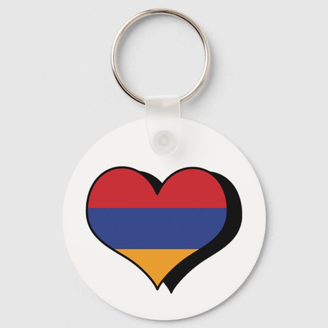I Love Armenia Keychain (Front)