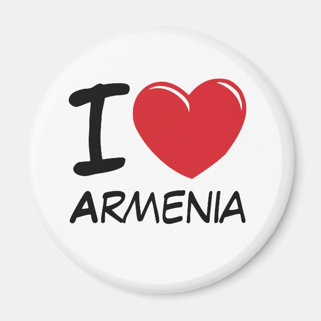 I Love Armenia Magnet (Front)