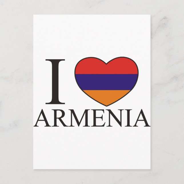 I Love Armenia Postcard (Front)