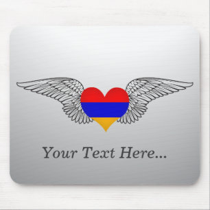 I Love Armenia -wings Mouse Mat