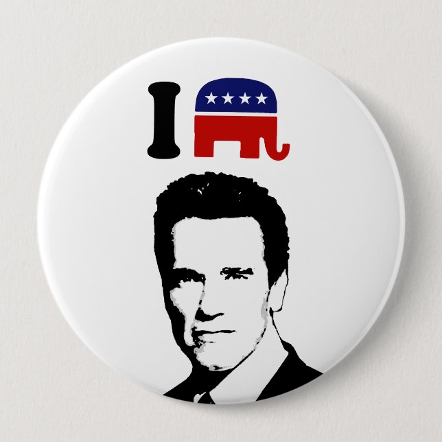I Love Arnold Schwarzenegger 1 10 Cm Round Badge (Front)