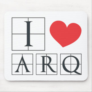 I Love Arq Mouse Mat