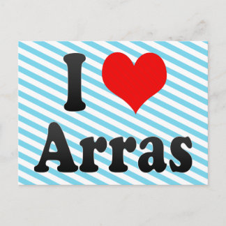 I Love Arras, France Postcard
