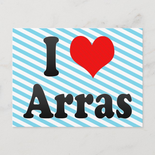 I Love Arras, France Postcard (Front)